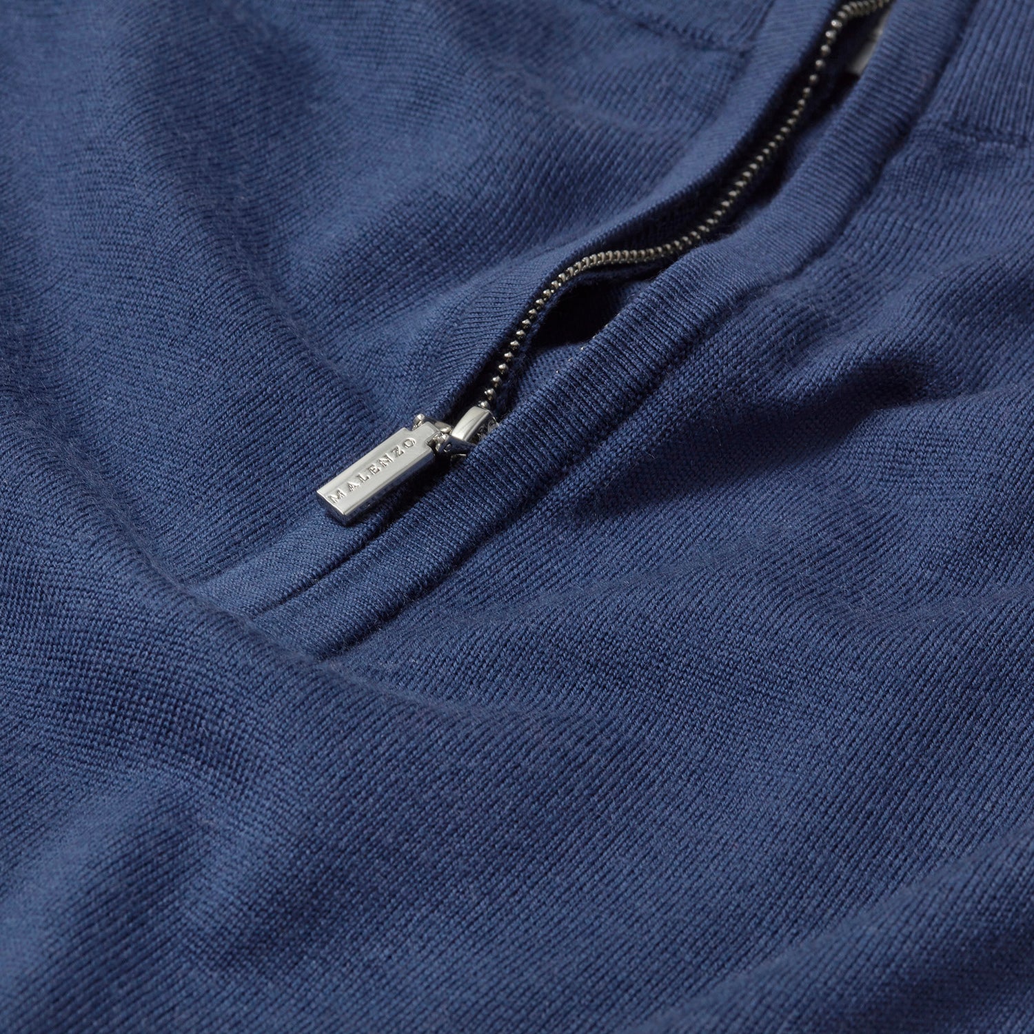 Slim Fit 'Amalfi' 1/4 Zip Pullover In Azure Blue