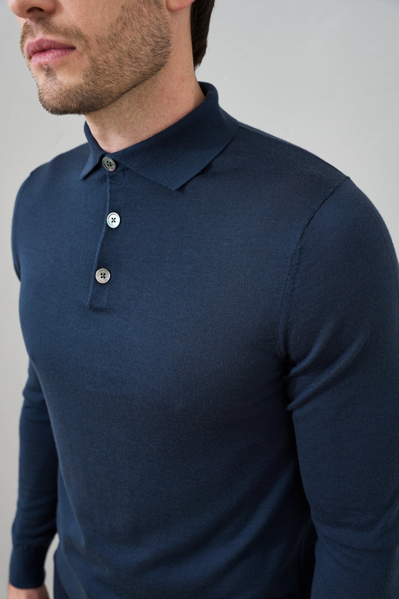 Slim Fit 'Palermo' Polo in Midnight Blue