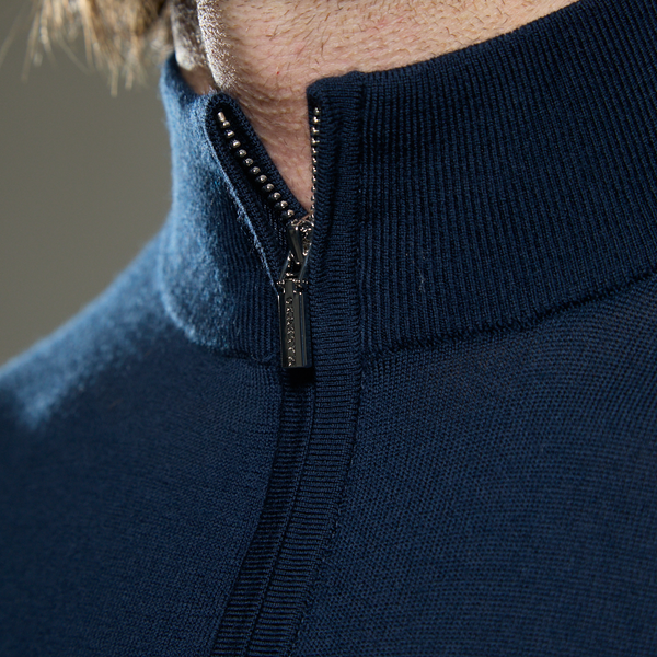 Slim Fit 'Amalfi' 1/4 Zip Pullover In Navy