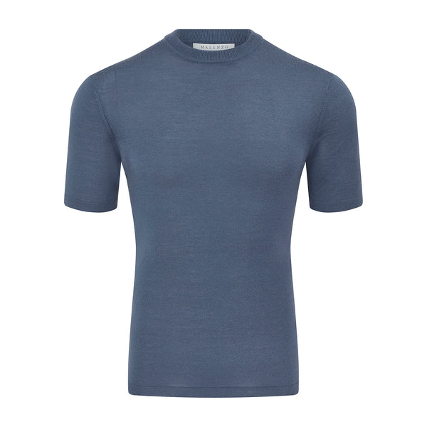 Slim Fit 'Capri' T-Shirt in Steel Blue