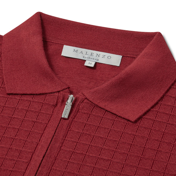 Slim Fit 'Florence' Polo In Bordeaux Red