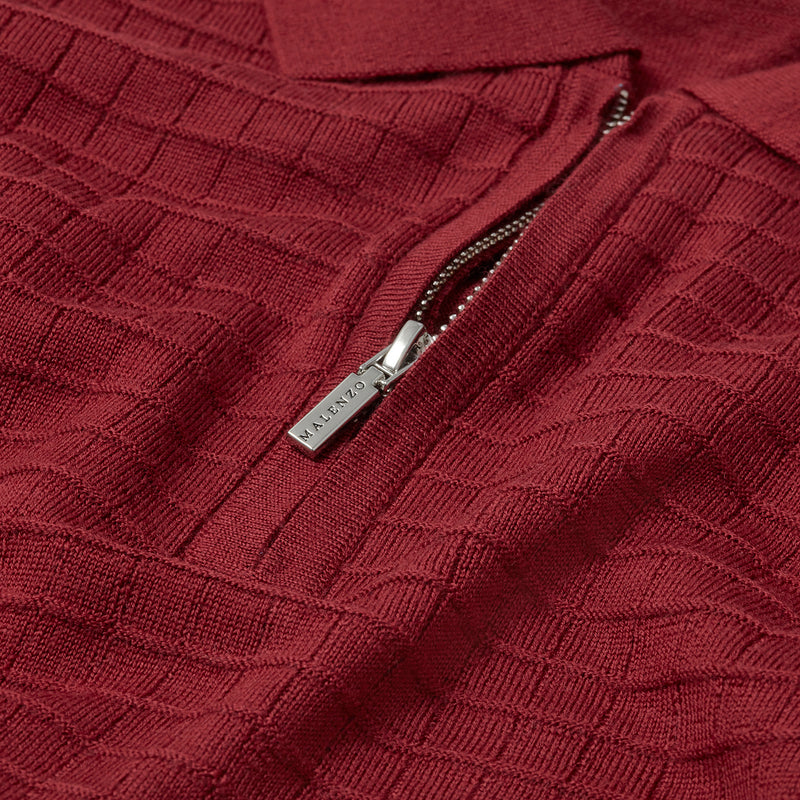 Slim Fit 'Florence' Polo In Bordeaux Red