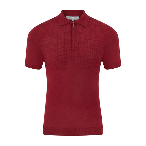 Slim Fit 'Florence' Polo In Bordeaux Red