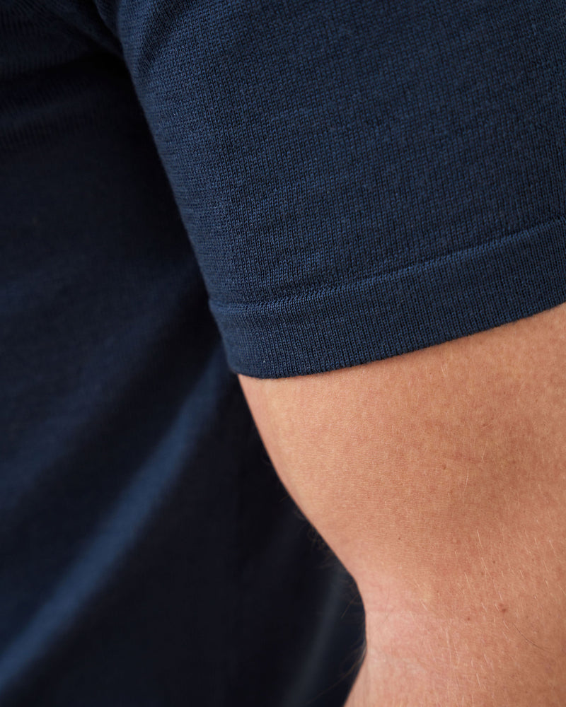 Slim Fit 'Capri' T-Shirt in Midnight Navy