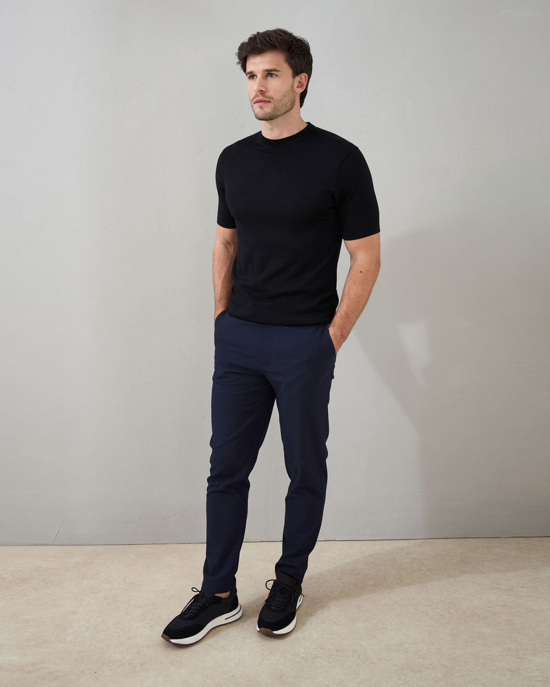 Slim Fit 'Capri' T-Shirt in Black