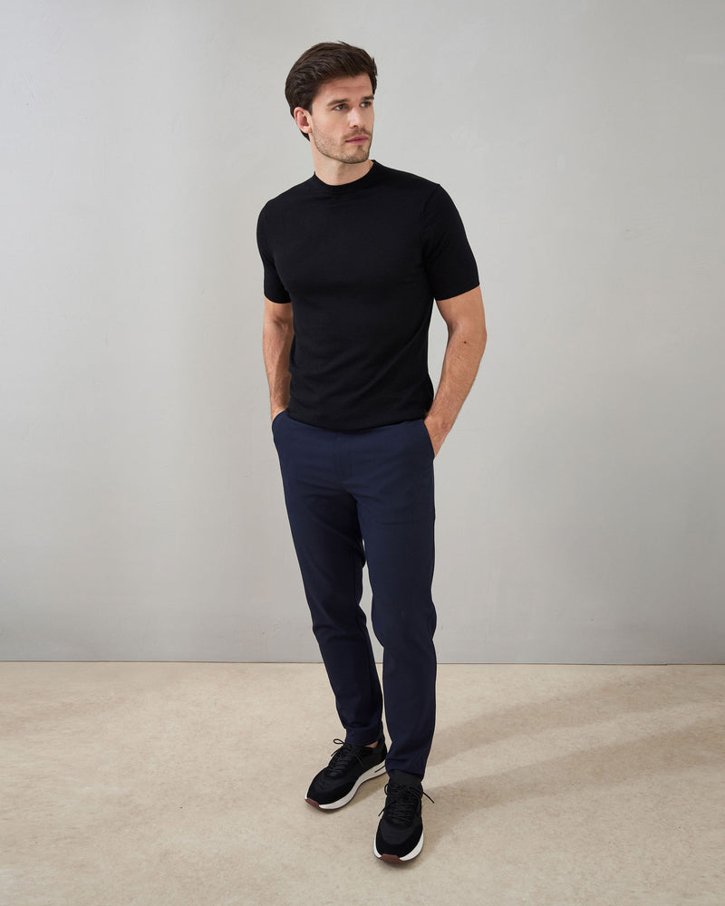 Slim Fit 'Capri' T-Shirt in Black
