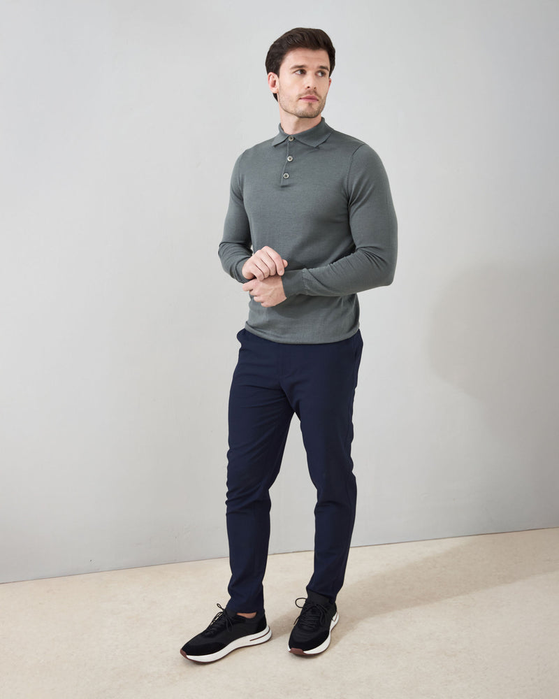 Slim Fit 'Palermo' Polo in Sage Green