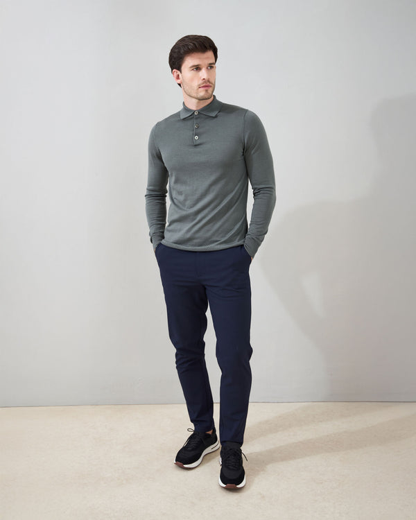 Slim Fit 'Palermo' Polo in Sage Green