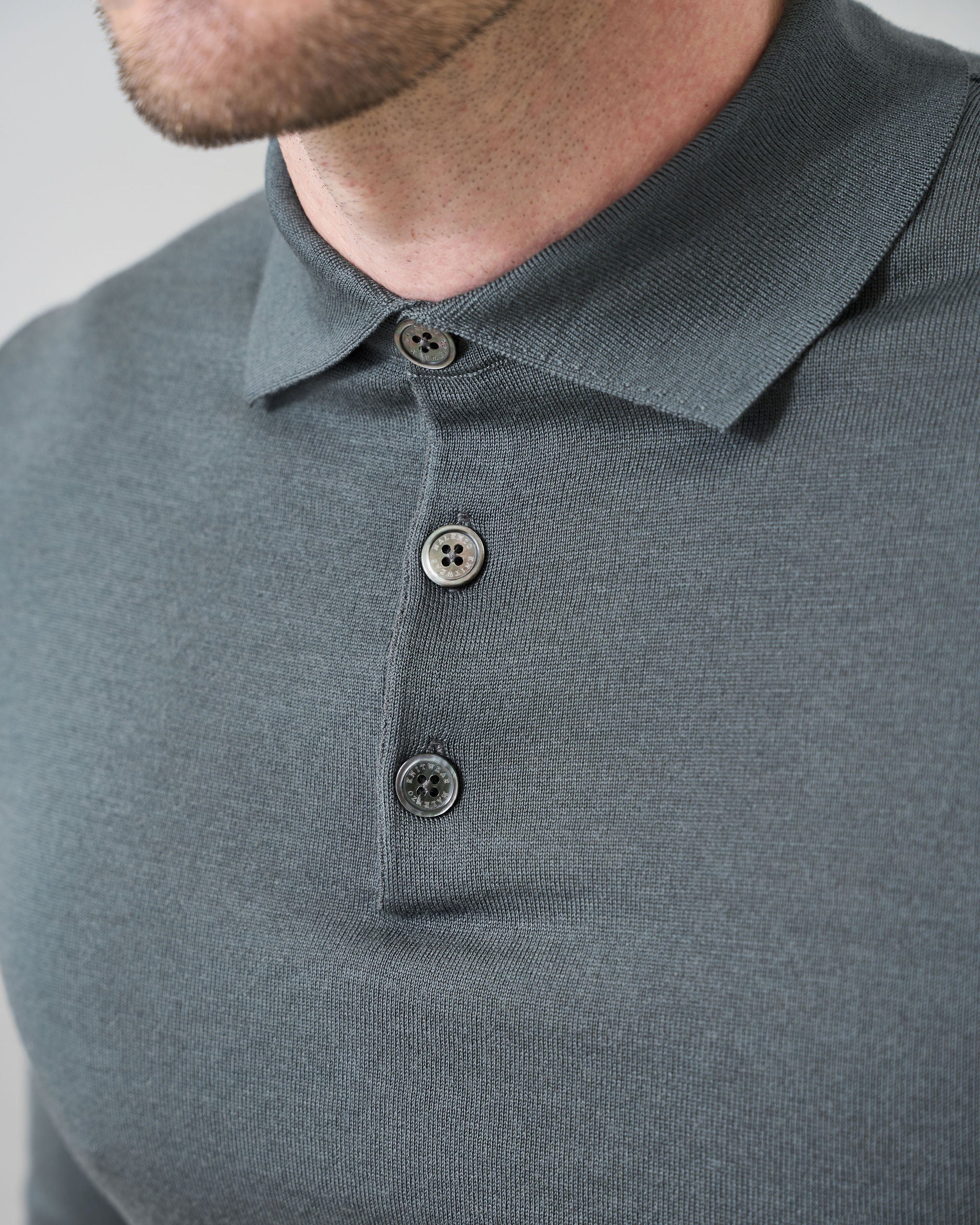 Slim Fit 'Palermo' Polo in Sage Green