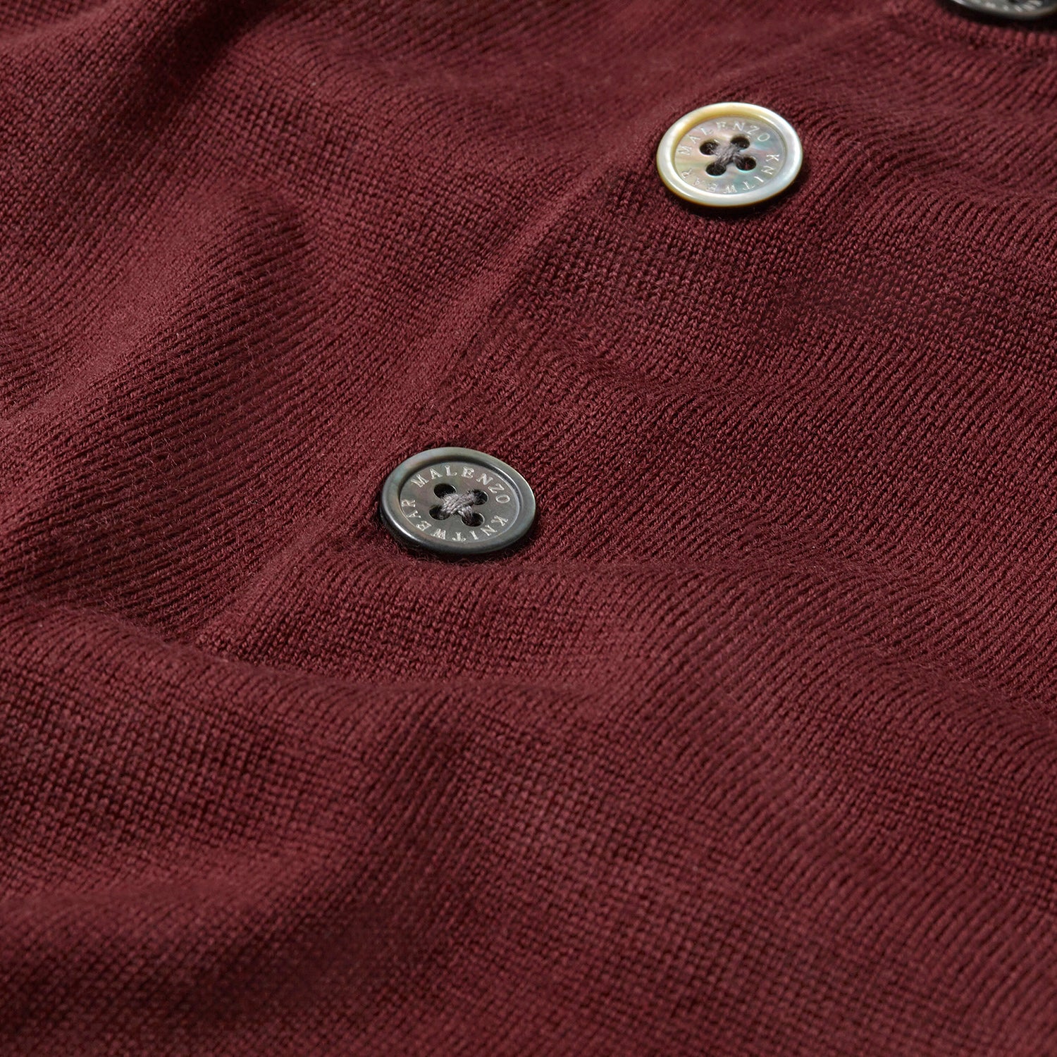 Slim Fit 'Palermo' Polo in Dark Burgundy