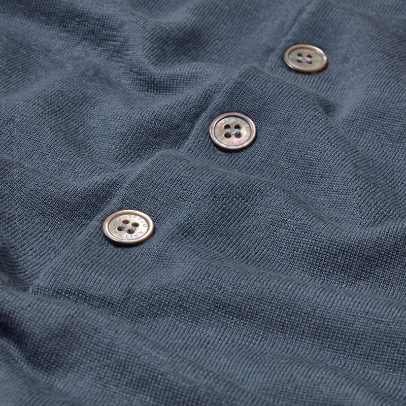 Slim Fit 'Varenna' Polo in Steel Blue