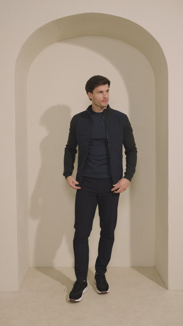 Merino Wool Contrast Hybrid Jacket (Pre Order)