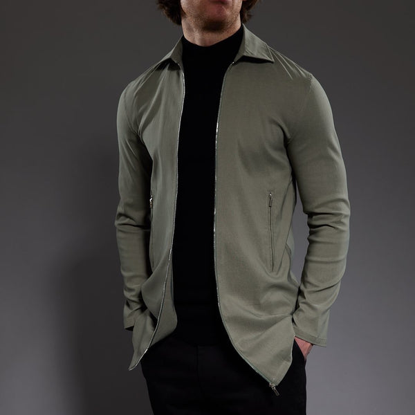 Slim Fit ‘Tuscany’ Mac Jacket in Olive