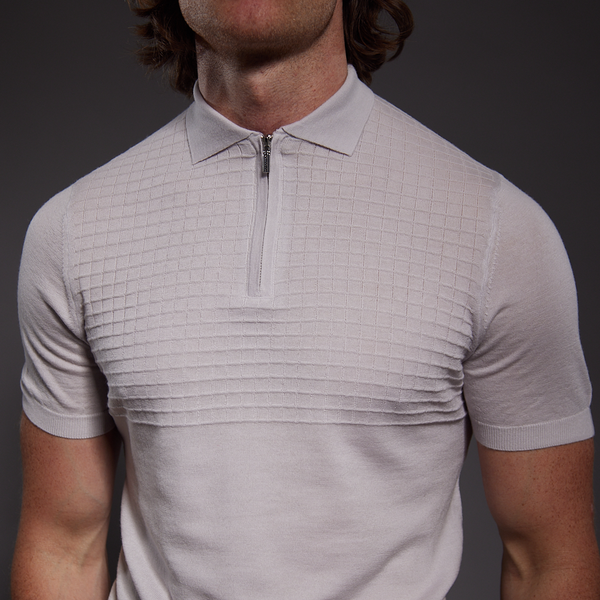 Slim Fit 'Florence' Polo In Ice Grey