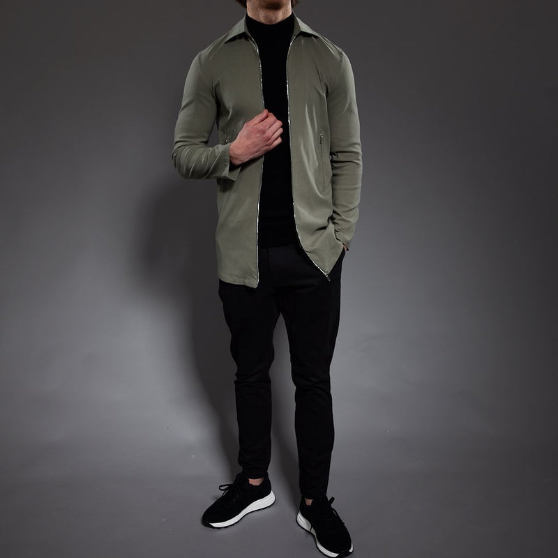 Slim Fit ‘Tuscany’ Mac Jacket in Olive