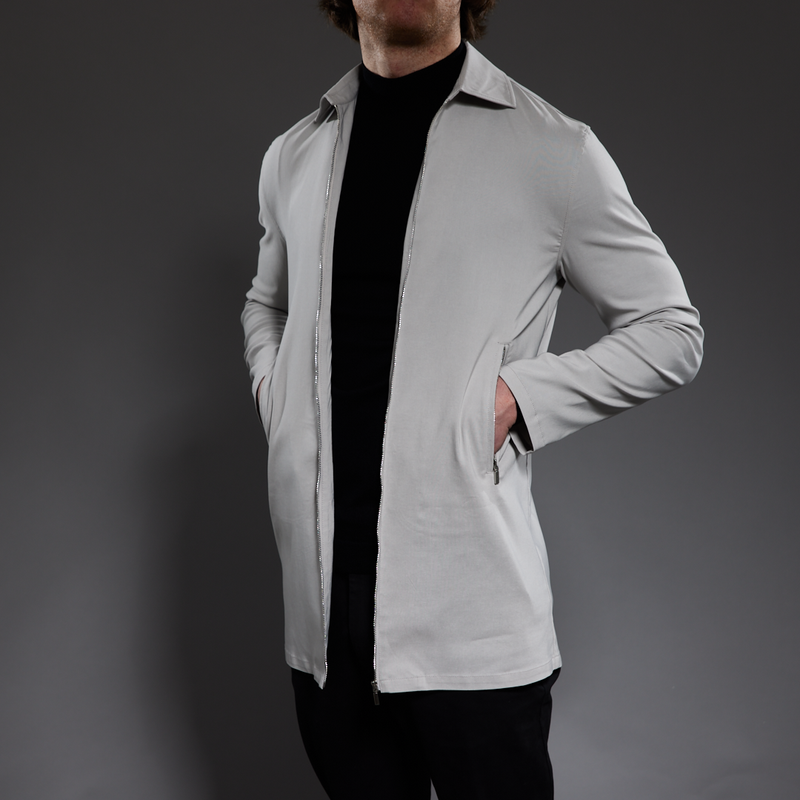 Slim Fit ‘Tuscany’ Mac Jacket in Stone