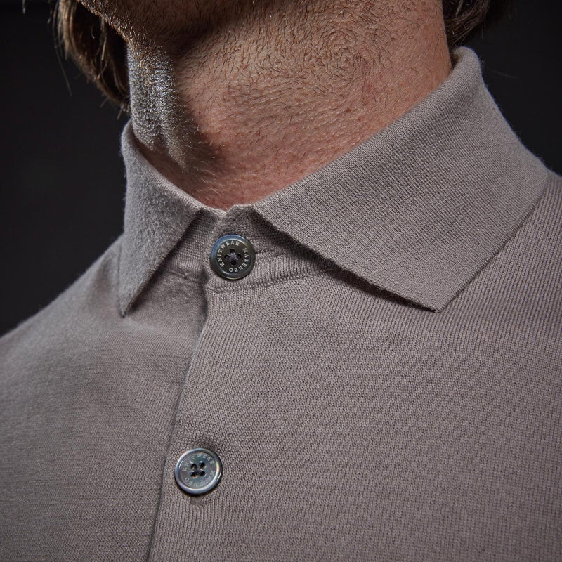 Slim Fit 'Varenna' Polo in Light Sand