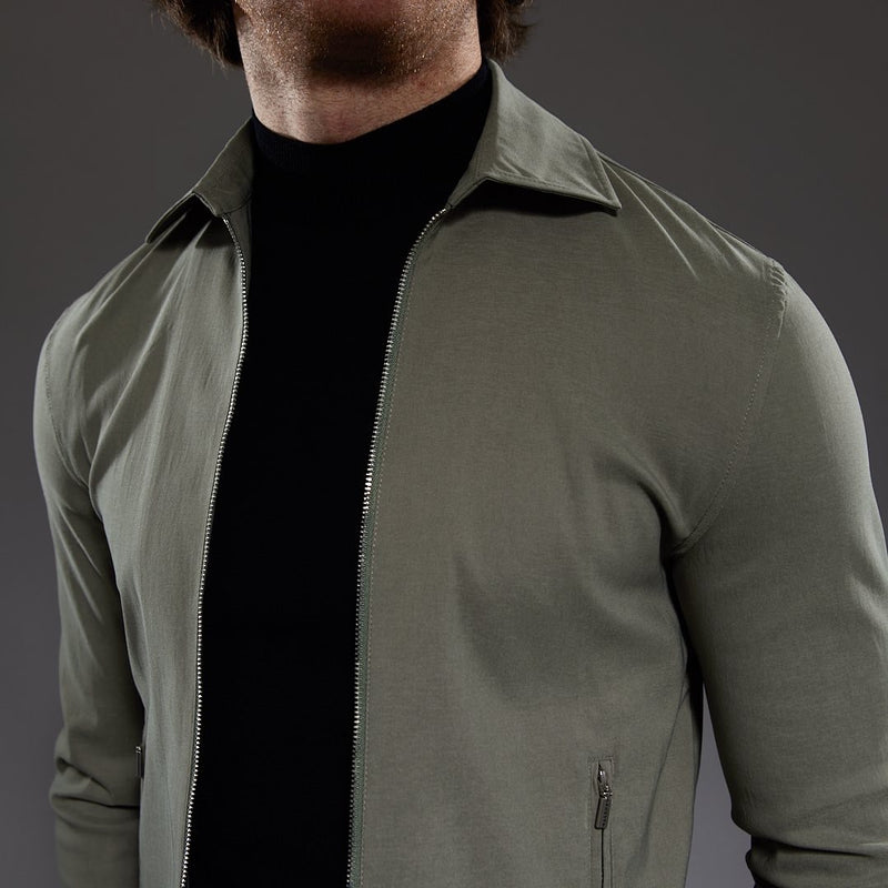 Slim Fit ‘Tuscany’ Mac Jacket in Olive