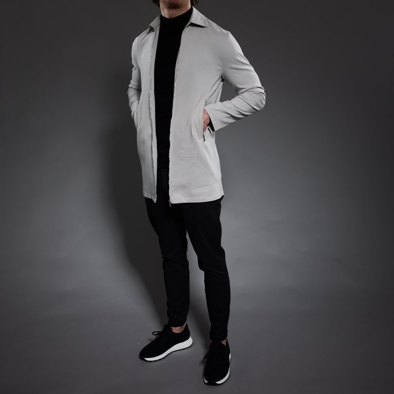 Slim Fit ‘Tuscany’ Mac Jacket in Stone