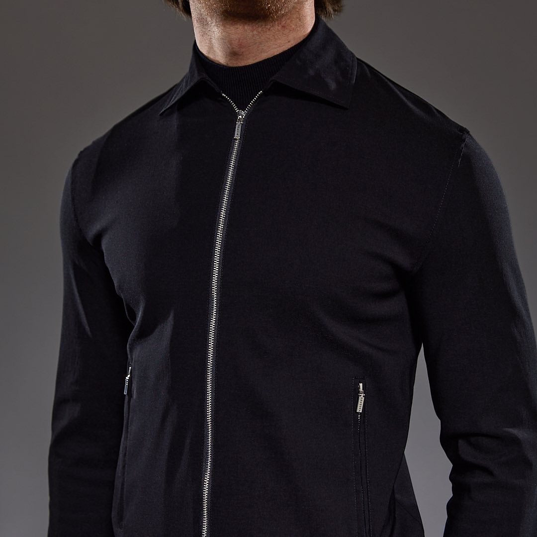 Slim Fit ‘Tuscany’ Mac Jacket in Black
